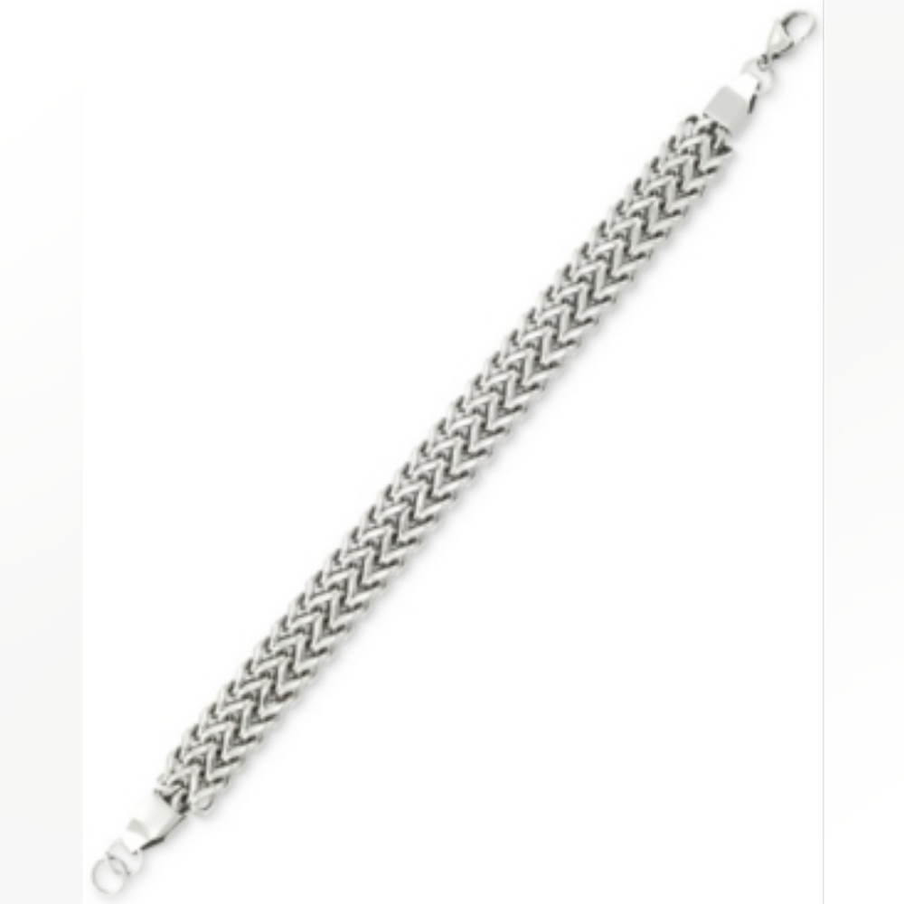Legacy for Men by Simone I. Smith Mesh Link Bracelet in Stainless Steel ✨️ NWOT